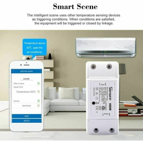 Sonoff Basic R2 Smart Wifi Switch Trådløs fjernkontroll Timer