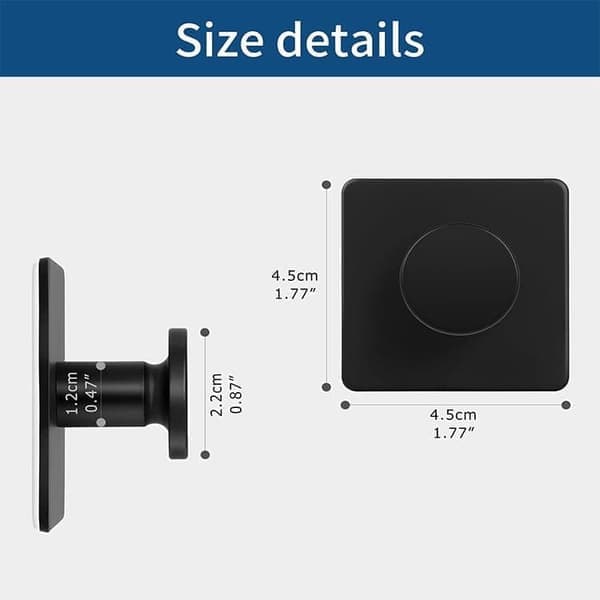 4-pack - Self-adhesive hooks/towel hooks - Hanger black black