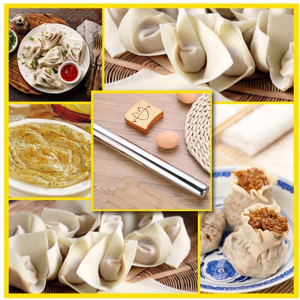 Rullepind bageværktøj trykstang rullende dumpling hud