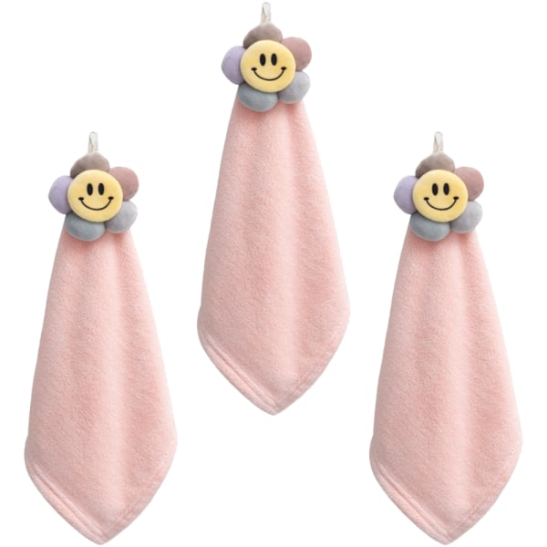 Cute Coral Velvet Clouds or Flowers Hand Towels,Hand Towels