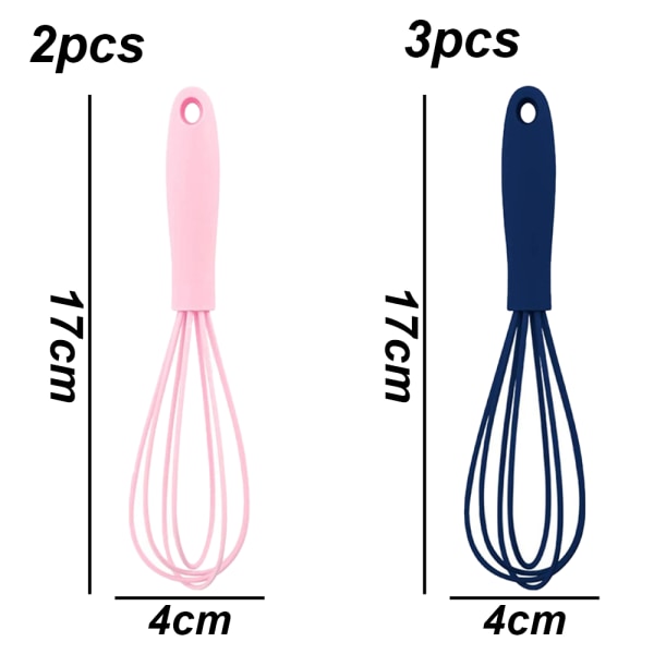 Silikonvisp, köksredskap, 5 st minisilikonvispar för