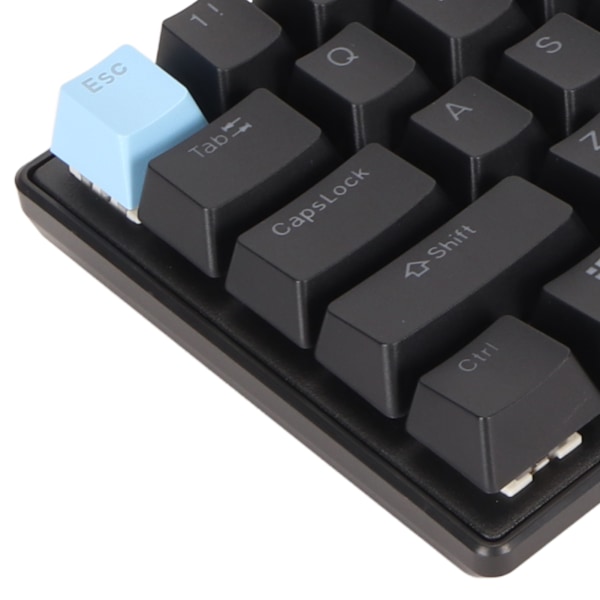 Gaming Tastatur USB 68 Taster Blå Switch N Key Rollover 10 RGB Baggrundsbelyste Tilstande Kablet Tastatur til Desktop Bærbar Hvid Gul