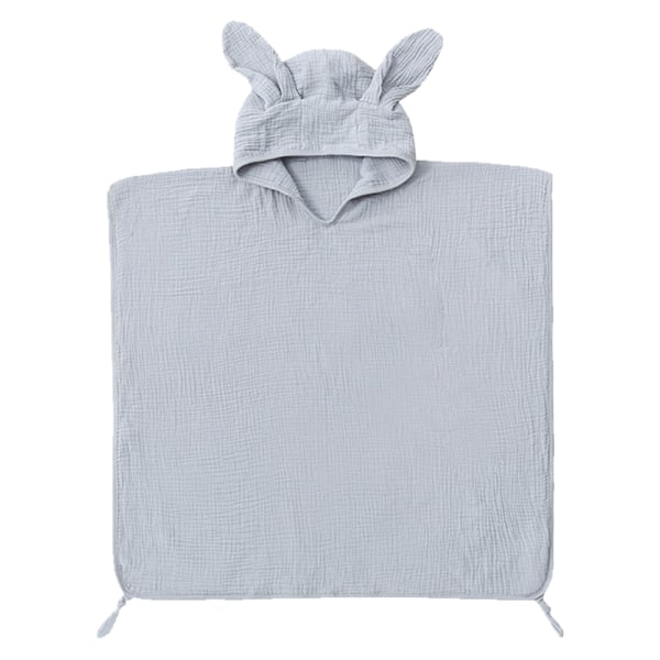 Cotton gauze children can wear hooded cloak bath towel for