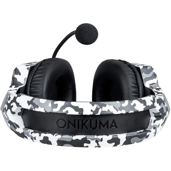 Gaming-headset med mikrofon for PS4, PC  Gamer Stereo Gaming (Kamuflasje hvit)