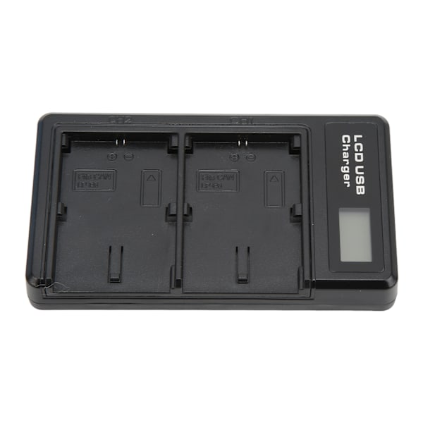 LCD dobbelt USB-oplader med TypeC-interface til LPE6-modelkamera-batterioplader
