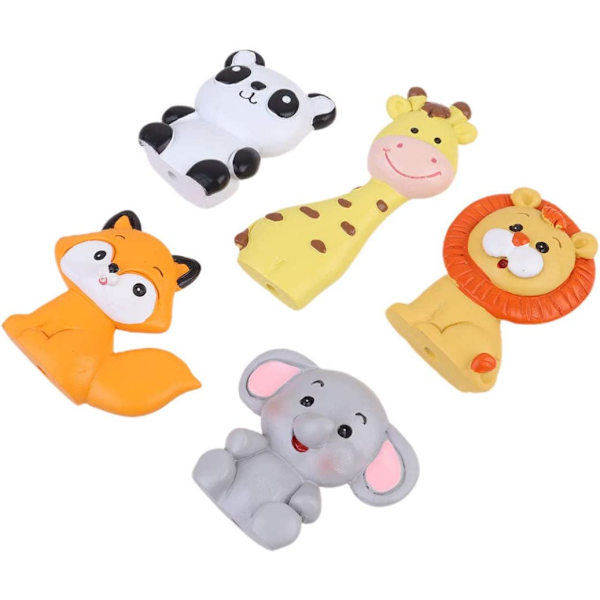 5 stk. Dyr Kake Toppers Jungel Cupcake Toppers Dyr Ann