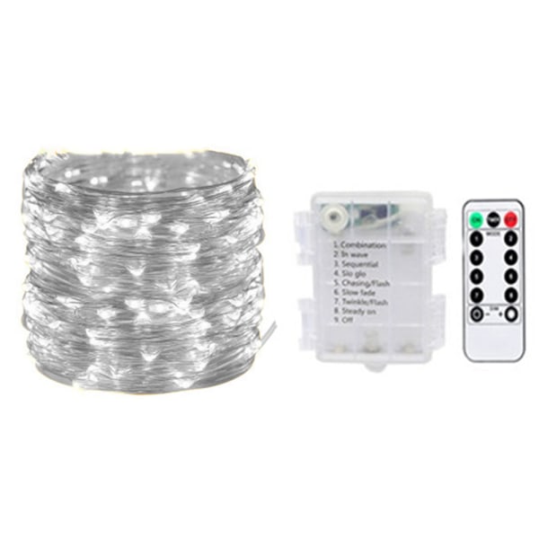 66ft 200 LED Fairy Light String Lights,Battery Powered with Remo