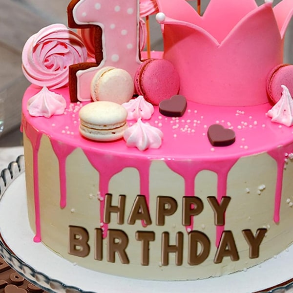 Piimuotit, aakkosnumeeriset molds, uudelleenkäytettävät molds, Hyvää syntymäpäivää kakun koriste-symbolit