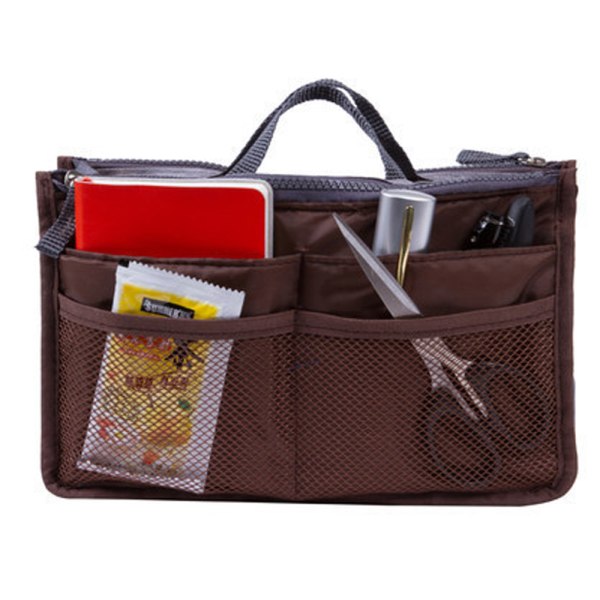 Double zipper bag in the bag multi-functional mobile phone data