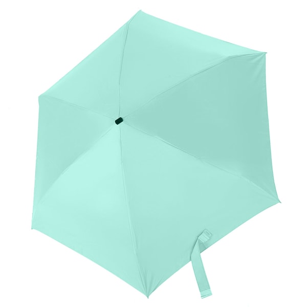 Mini rejse paraply ultra let foldbar parasol UV beskyttelse（Grøn）