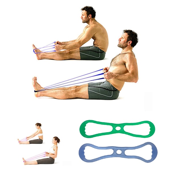 8-tecken dragare yoga fitness drag rep vack vacker öppen