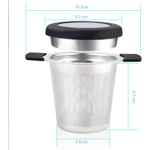 Te-filter i rustfritt stål, te-infuser, tesil