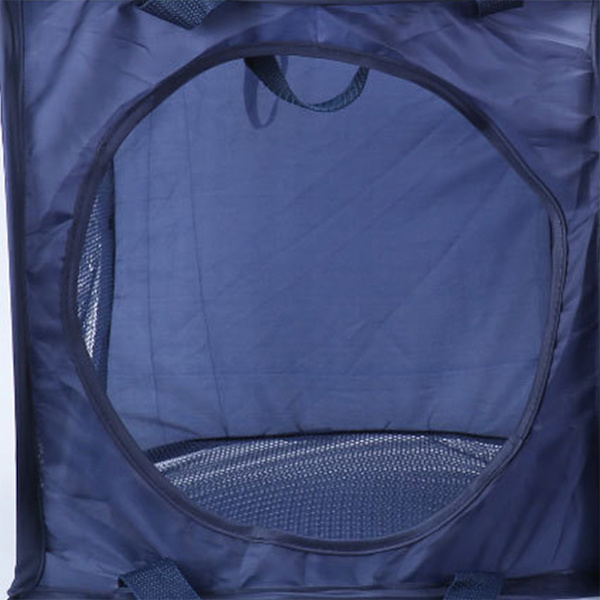 Stor kapasitet klesvask kurv polyester mesh sammenleggbar opp vaskeri kurv pose