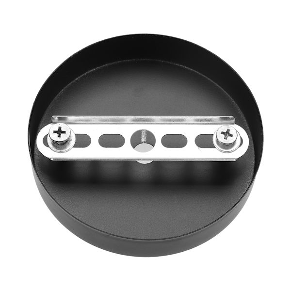 10CM Takbasplatta Rund Metall Hängande Ljustillbehör Modern Sovrum Heminredning Svart