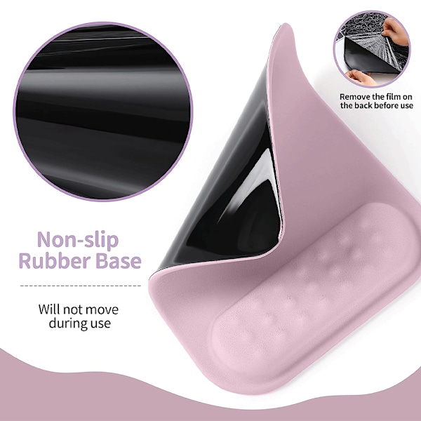 Ergonomisk musmatta i mikrofiber med minnesskum och handledsstöd
