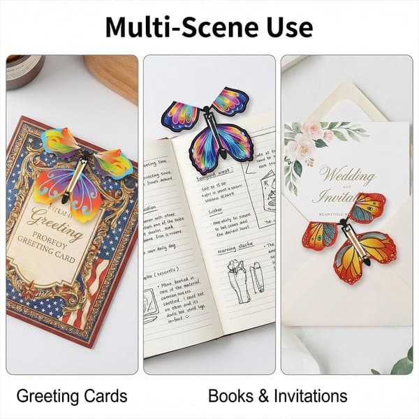 Flying Butterfly Magic Butterfly Novelty Toy Bookmark Gift