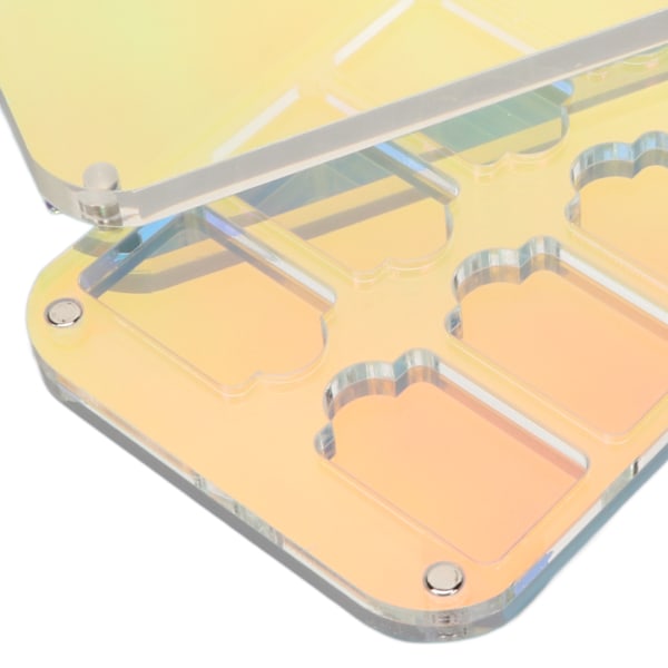Spelkortsfodral Transparent Akryl Spelförvaringslåda med 14 Fack för Switch för Lite Camo Kortlåda