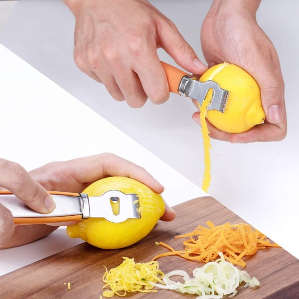 Lemon Zester Tool for Kitchen - Citrus Zester Tool with Channel