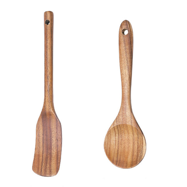 Träredskap i 2 delar - Non-stick bambuträ