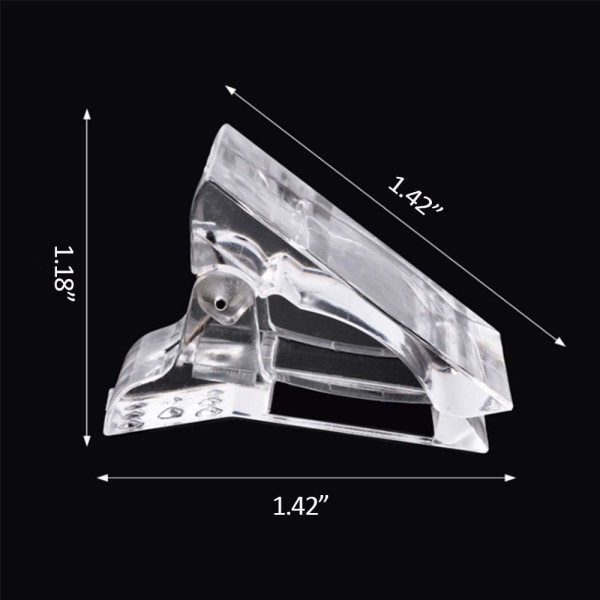 10 stk. negletip clips til hurtig opbygning af poly UV builder