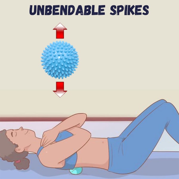 Hård taggig massageboll för smärtlindring - Zonterapi Nacke