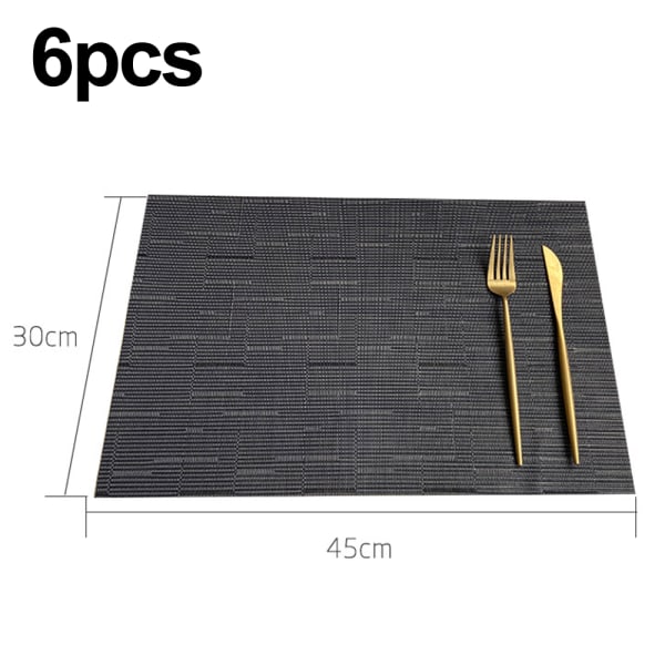 Rektangulära placemats för köksbord och matsal
