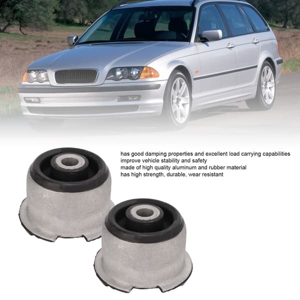 2 st Bakre Arm Push Spårstångs Bussningar 33321097009 för 3-SERIEN E36 E46