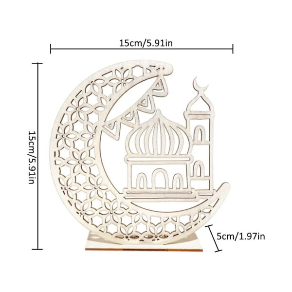LED-lamppu Ramadan-koristelu puolikuu tähtivalot muslimi