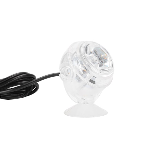 Plastisk LED-fisketanker Fargerik Gradient Vanntett Nedsenkbar Natt Spot Light Akvarium Ferskvann Sjøvann Tilbehør 100-240V Rød EU-plugg