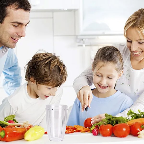 Standard Läpprings Tritan Kopp, Ersättningskoppar för Enkel Rengöring, Diskmaskinssäker, Praktiska Material, Enkel Resa för Nutribullet Blender (24oz)