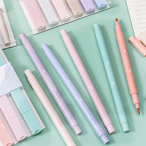 Sødt Highlighters Mild Assorterede Farver med Blød Mejselspids,