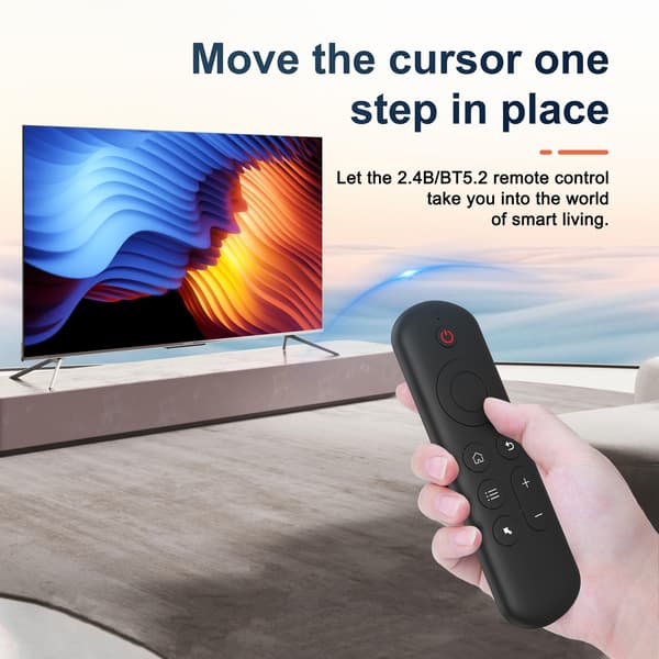 2.4GHz & Bluetooth Wireless Keyboard Remote Control Air Mouse Gyroscope Voice Control for Android TV Box Smart TV Computer Laptop