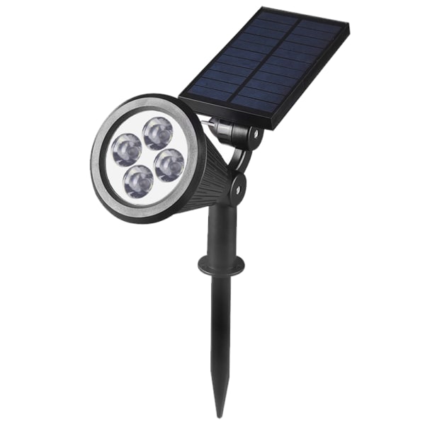 4 LED Solar Halloween Spotlight Udendørs, 180°Justerbar Auto Lig