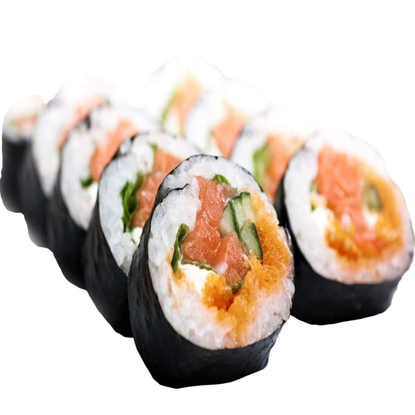Sushilagingssett for sushiruller - Perfekt rullesushi med alt-i-ett-sushirullen - Eksperimenter med sushibazookaen din - inkluderer sushimaskin