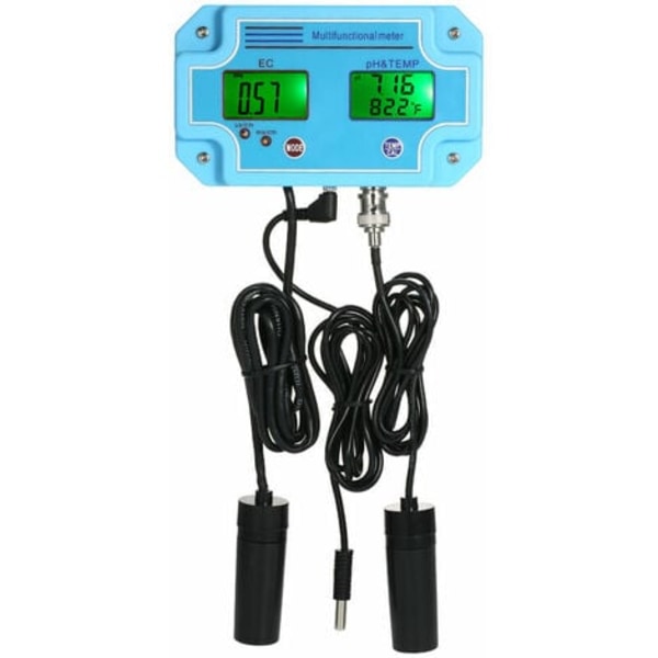 Professionell 3 i 1 pH/EC/TEMP Vattendetektor Multi-Parameter