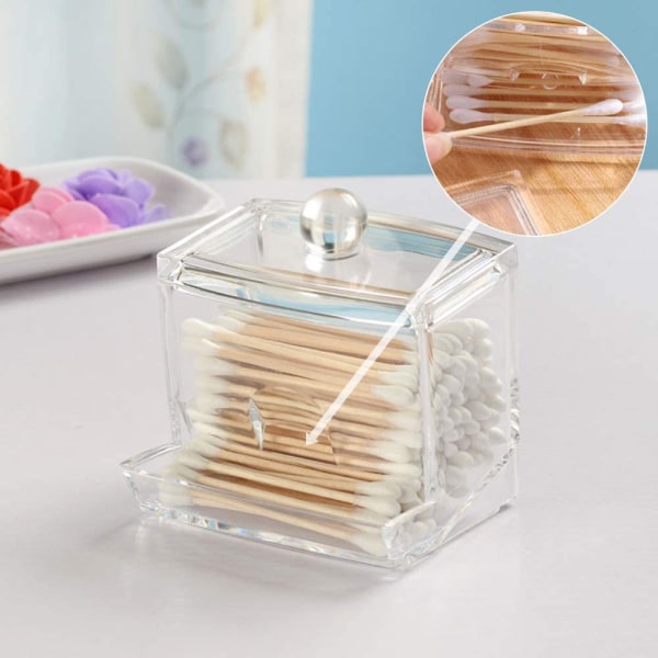 Akryl Q-tips holder for Q-tips bomullsdotter, Q-tips