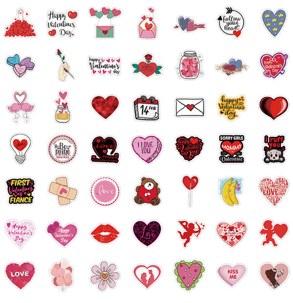 50 kpl tarroja - Happy Graffiti Stickers D