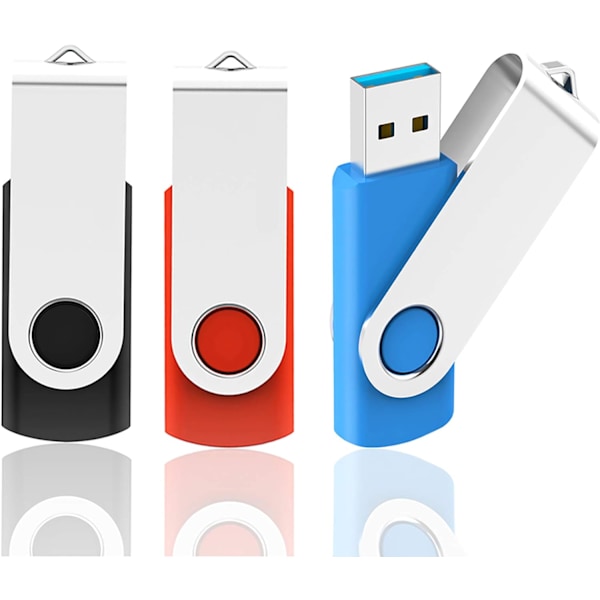 USB-minne 32 GB USB 2.0 Flash-enhet 4 stycken, USB-minne Flash-enhet Minne Stick Tummenhet Pen Drive för bärbar dator PC Windows