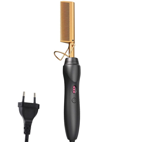 Hot Comb, Elektrisk Värmekam, Keramisk Comb Security Portable