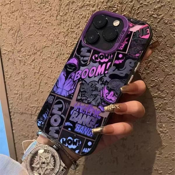 2025 Latest Model 2025 Latest Cool Graffiti Phone Protective Case Suitable for Apple Phone Case Siz[TT] Size iPhone 15 Plus