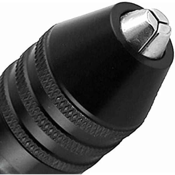0,3-3,2 mm nøglefri borepatronadapter, tre-kæbet borepatron, sekskant-skaftkonverter, mini-borepatron, roterende værktøj til udskiftning af tilbehør
