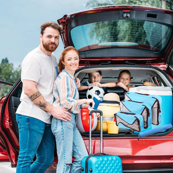 Fashion Simple Travel Storage Bag Tredelt Sæt Nem at bære