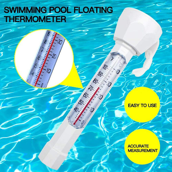 Bassengtermometer - Analog temperaturvisning -