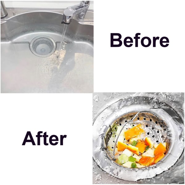 2-pakk Kjøkkenvask Sil Filter Matfanger Gulvavløp