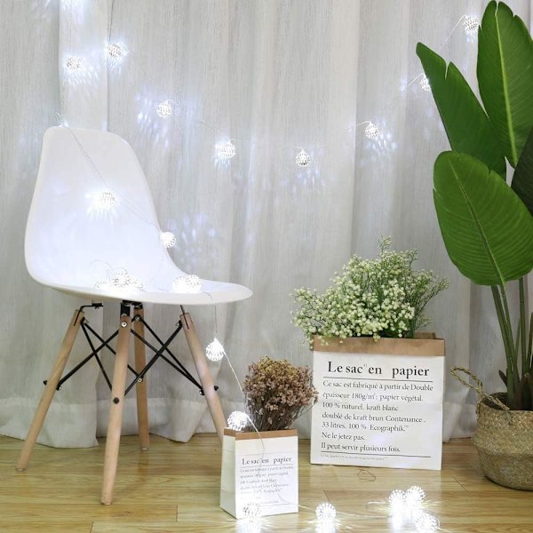 Qedertek LED Lichterkette innen Strombetrieben mit 30