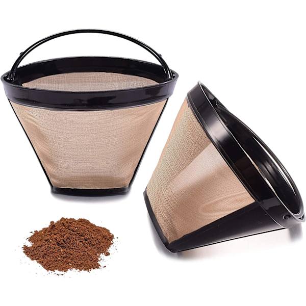 Återanvändbara kaffefilter för kaffebryggare