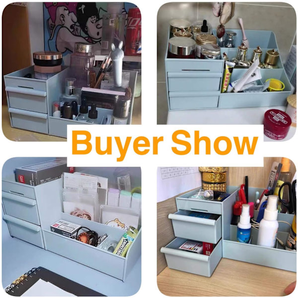 Makeup Organizer Med Skuffer — Countertop Organizer til