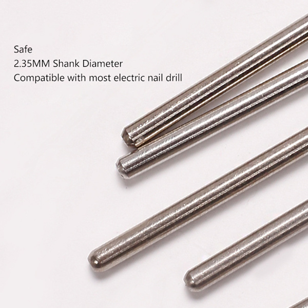 2Box/12Pcs Nagelborr Bits Diamant Manikyr Roterande Huvud för Nagelslipning Polering Omslipning