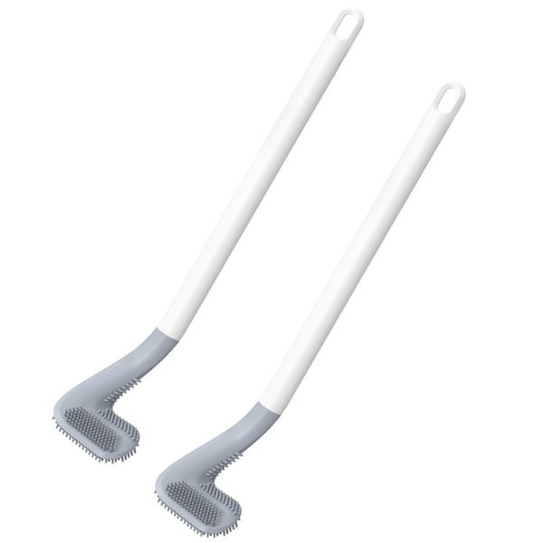 2-pack golftoalettborste, toalettborste med långt skaft och golfhuvud