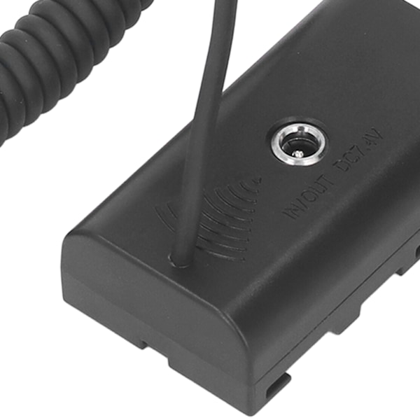 Dummy-batteri Typ C till NP F970 F750 F570 F550 Snabbladdning Kretskortsskydd Fjäderkabel Kontinuerlig Strömadapter för Kameramonitor Fyllningsljus